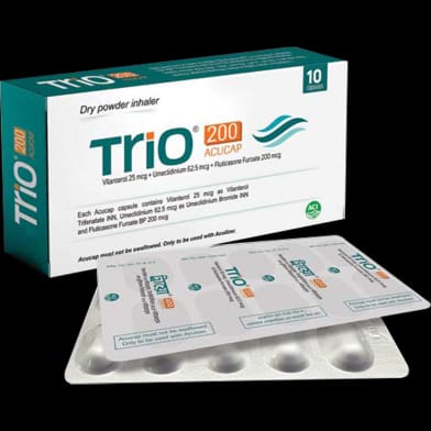 Inhalation Capsule Trio 25mcg+200mcg+62.5mcg (10pcs)